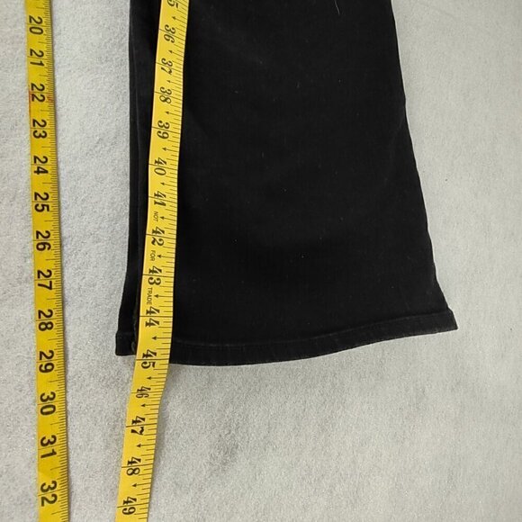 Old Navy Women's Cotton Blend Mid Rise Kicker Boot Cut Black Jeans Size 26 - Picture 8 of 10